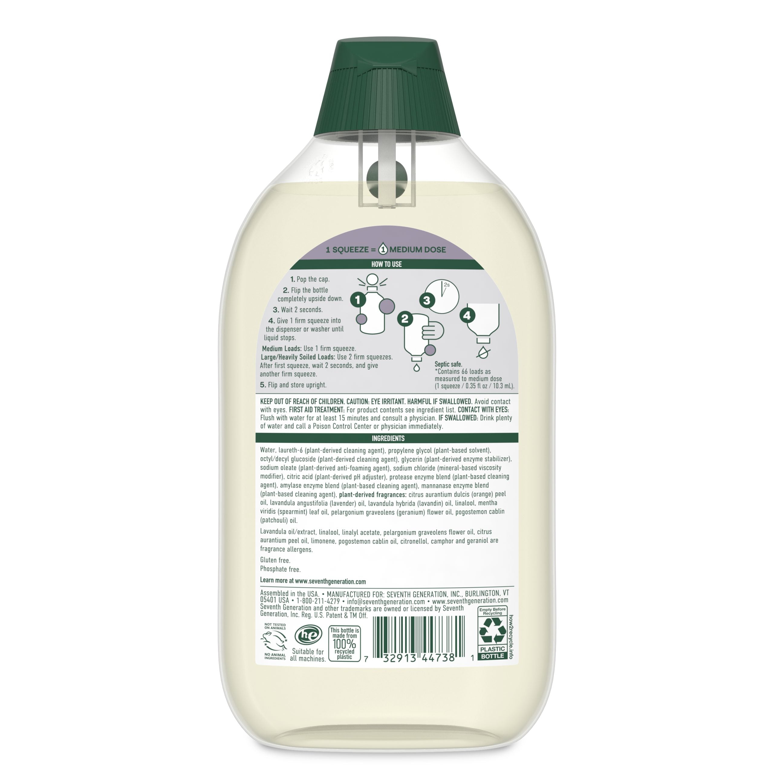EasyDose™ Ultra Concentrated Laundry Detergent - Fresh Lavender for Fresh Laundry Care