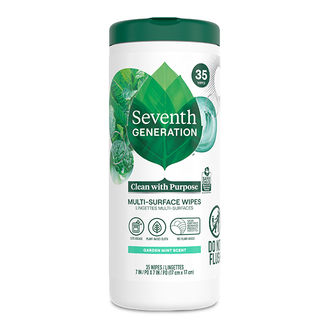 Multi-Surface Wipes - Garden Mint for Everyday Surface Cleaning