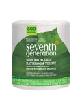100% Recycled Bathroom Tissue 2-ply - 500 Sheets for Bathroom Cleaning