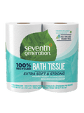 100% Recycled Bathroom Tissue 2-ply - 4 Rolls / 12 Rolls / 24 Rolls for Bathroom Cleaning