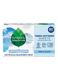 Fabric Softener Sheets - Free & Clear for Fresh Laundry Care