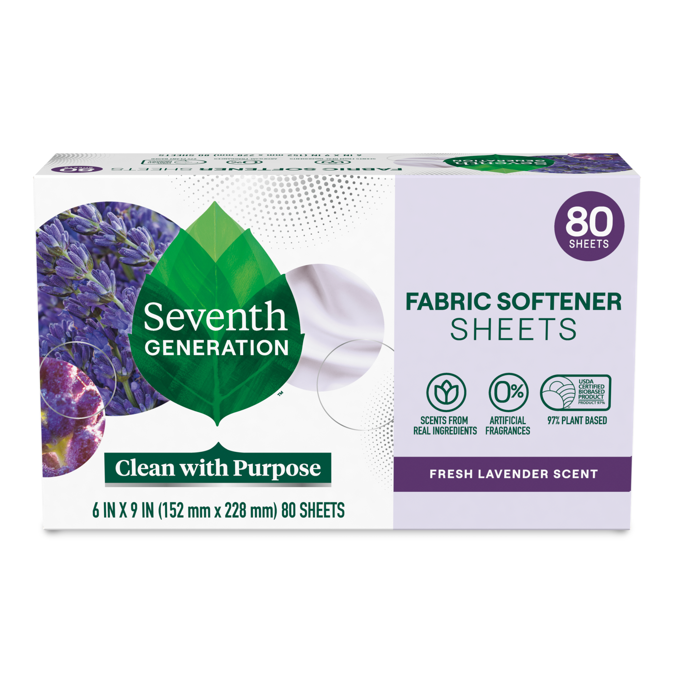 Fabric Softener Sheets - Fresh Lavender for Fresh Laundry Care