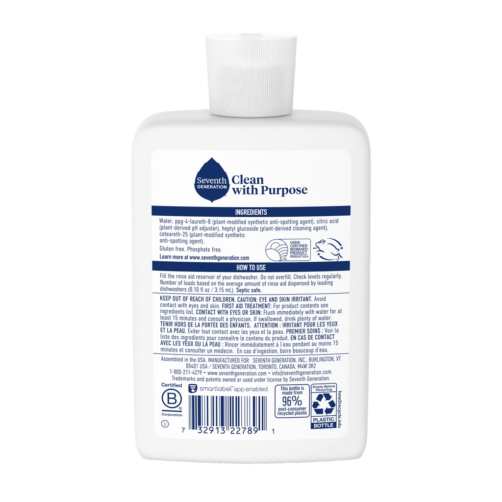 Power+™ Rinse Aid - Fragrance Free for Cleaner Dishes