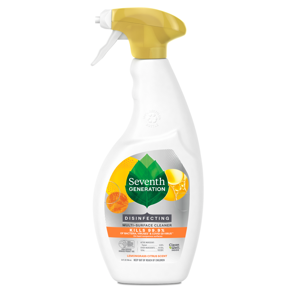 Disinfecting Multi-Surface Cleaner - Lemongrass Citrus for Everyday Surface Cleaning