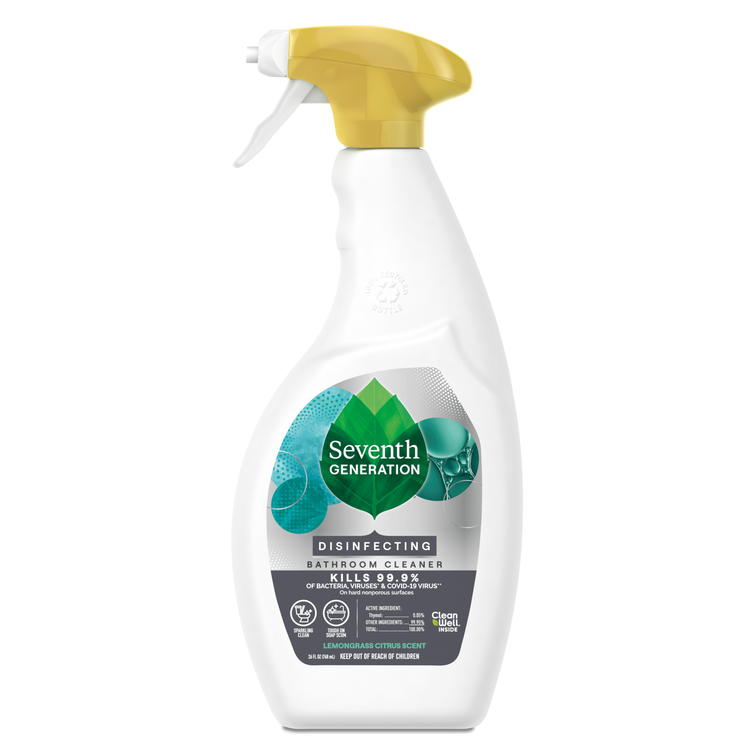 Disinfecting Bathroom Cleaner - Lemongrass Citrus for Bathroom Cleaning