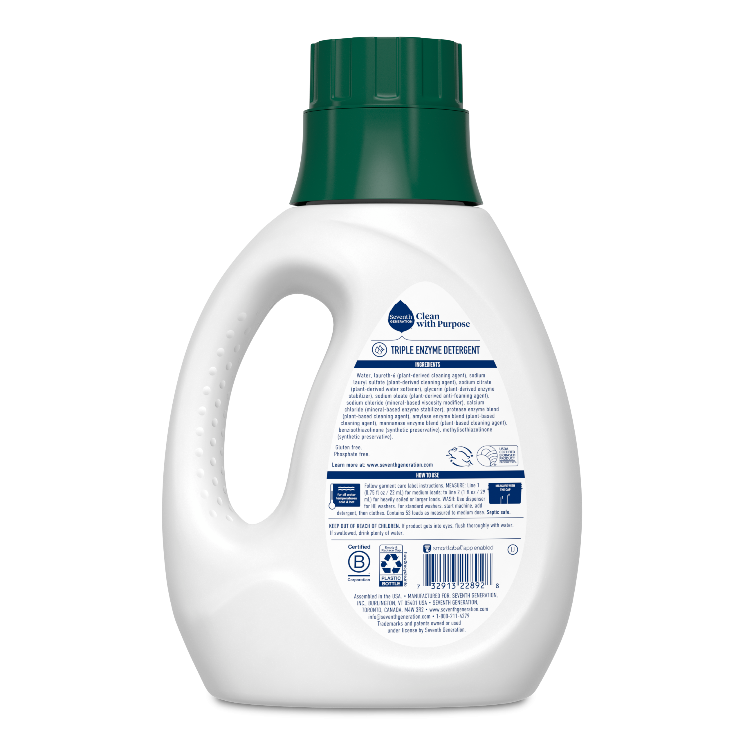 Concentrated Laundry Detergent - Free & Clear for Fresh Laundry Care