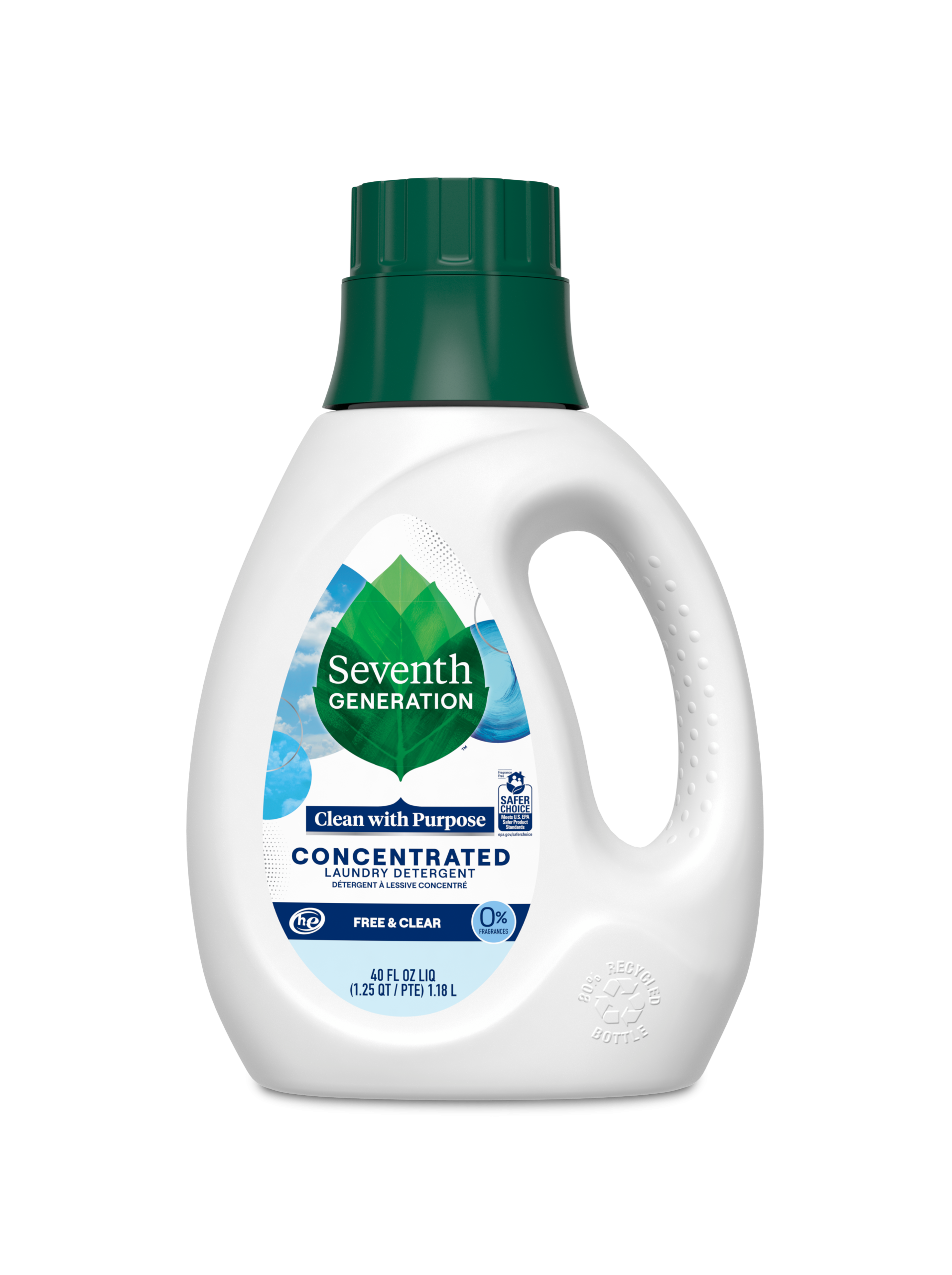 Concentrated Laundry Detergent - Free & Clear for Fresh Laundry Care