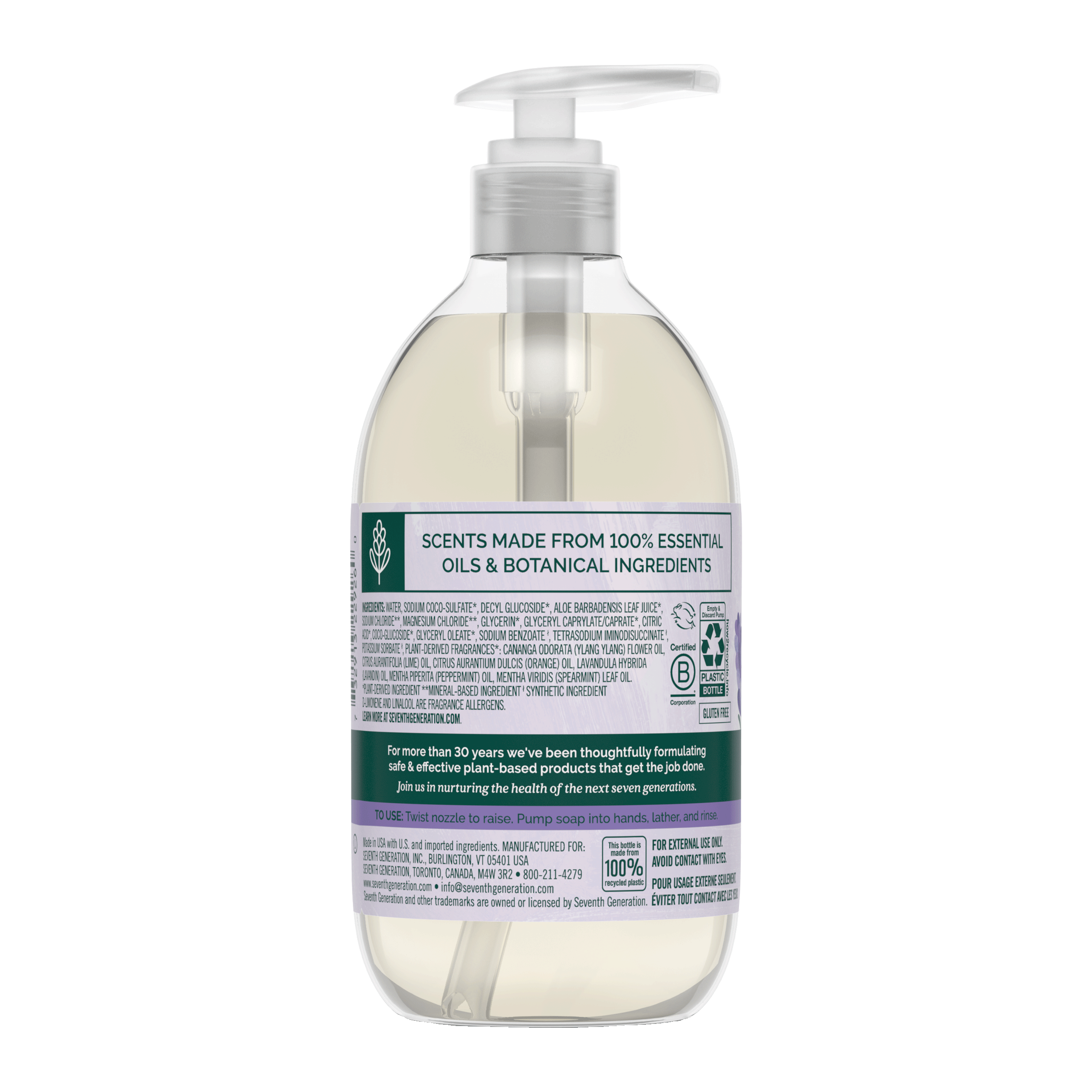 Hand Wash - Lavender Flower & Mint for Gentle Hand Care
