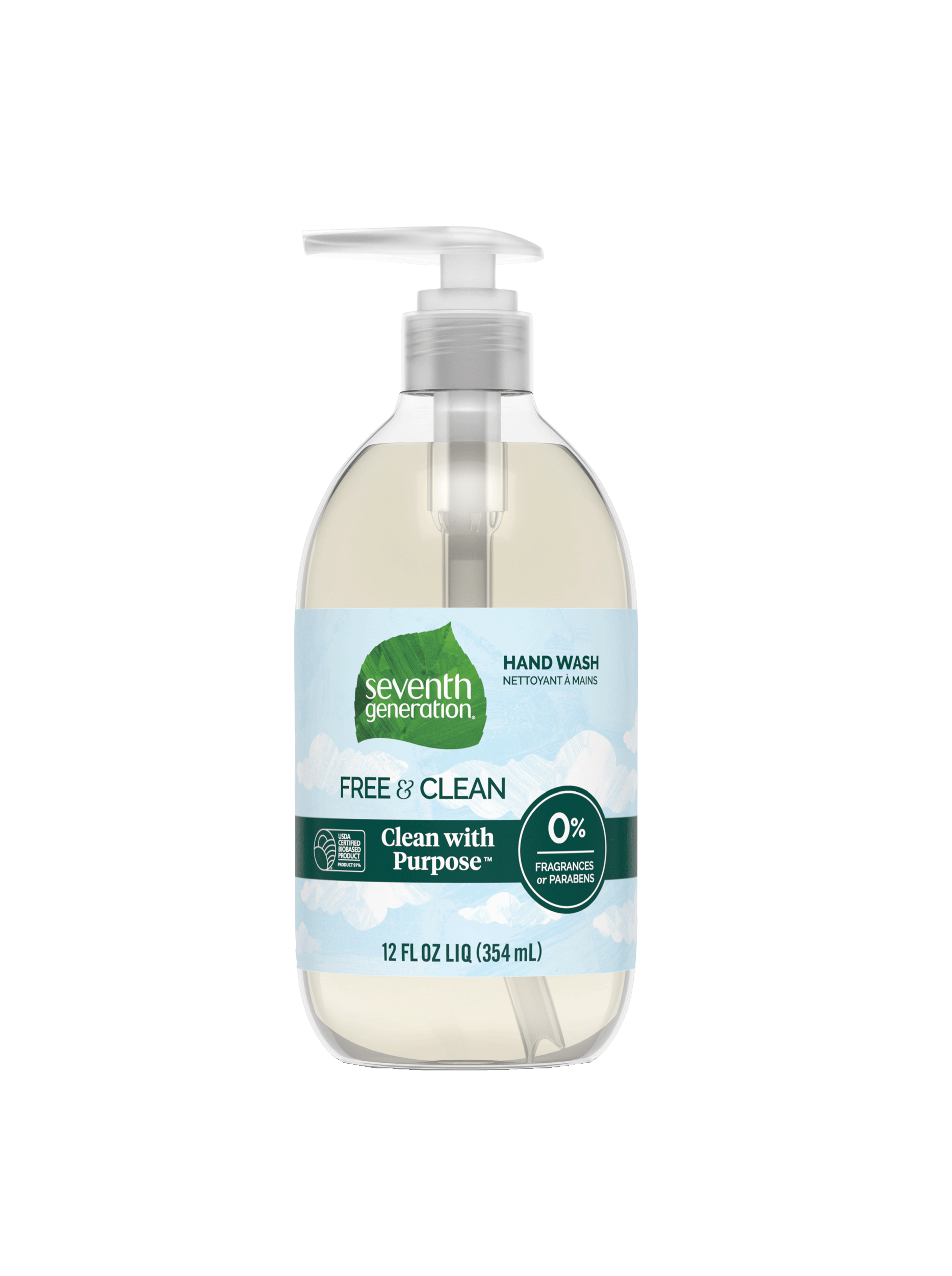 Hand Wash - Free & Clean for Gentle Hand Care