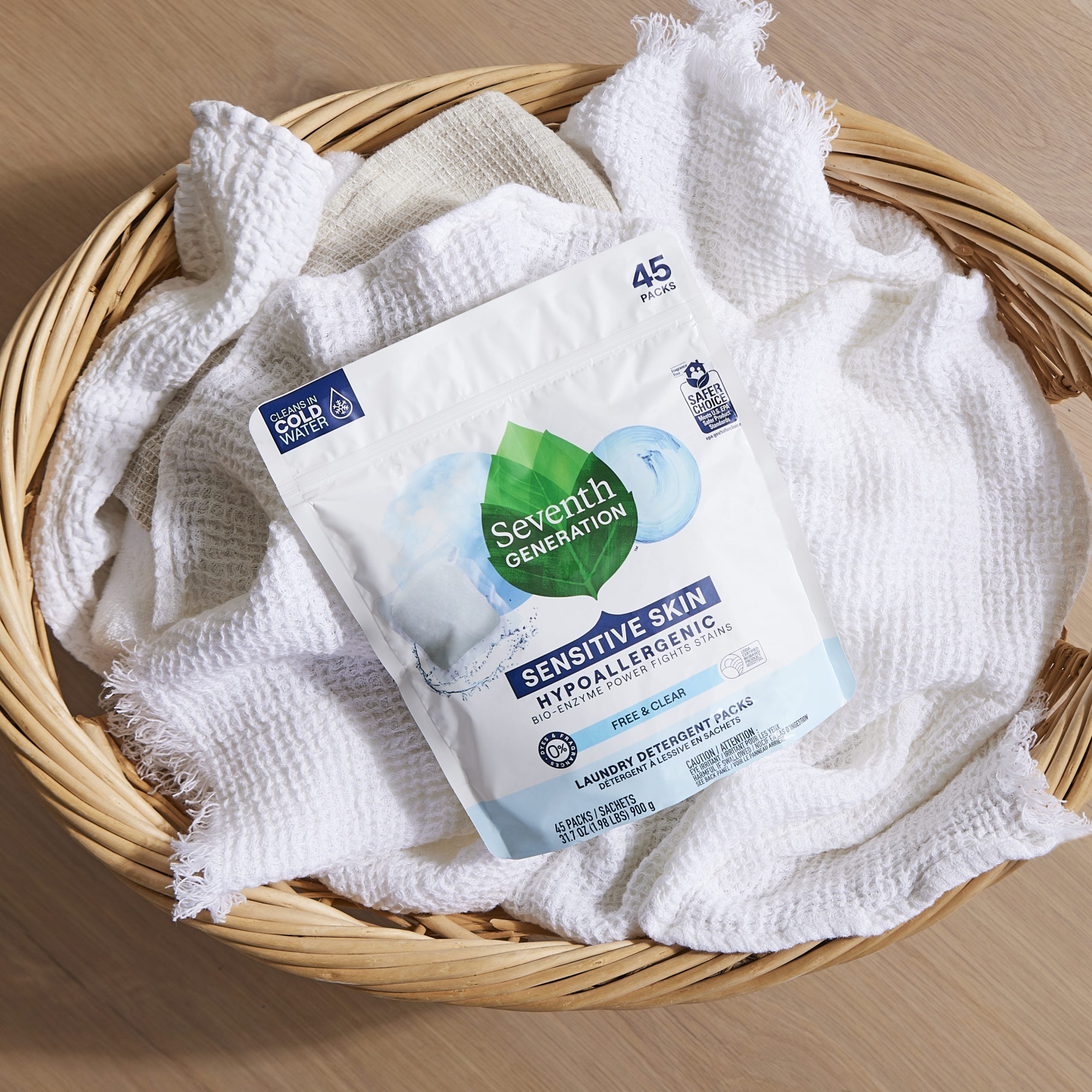 Laundry Detergent Packs - Free & Clear for Fresh Laundry Care