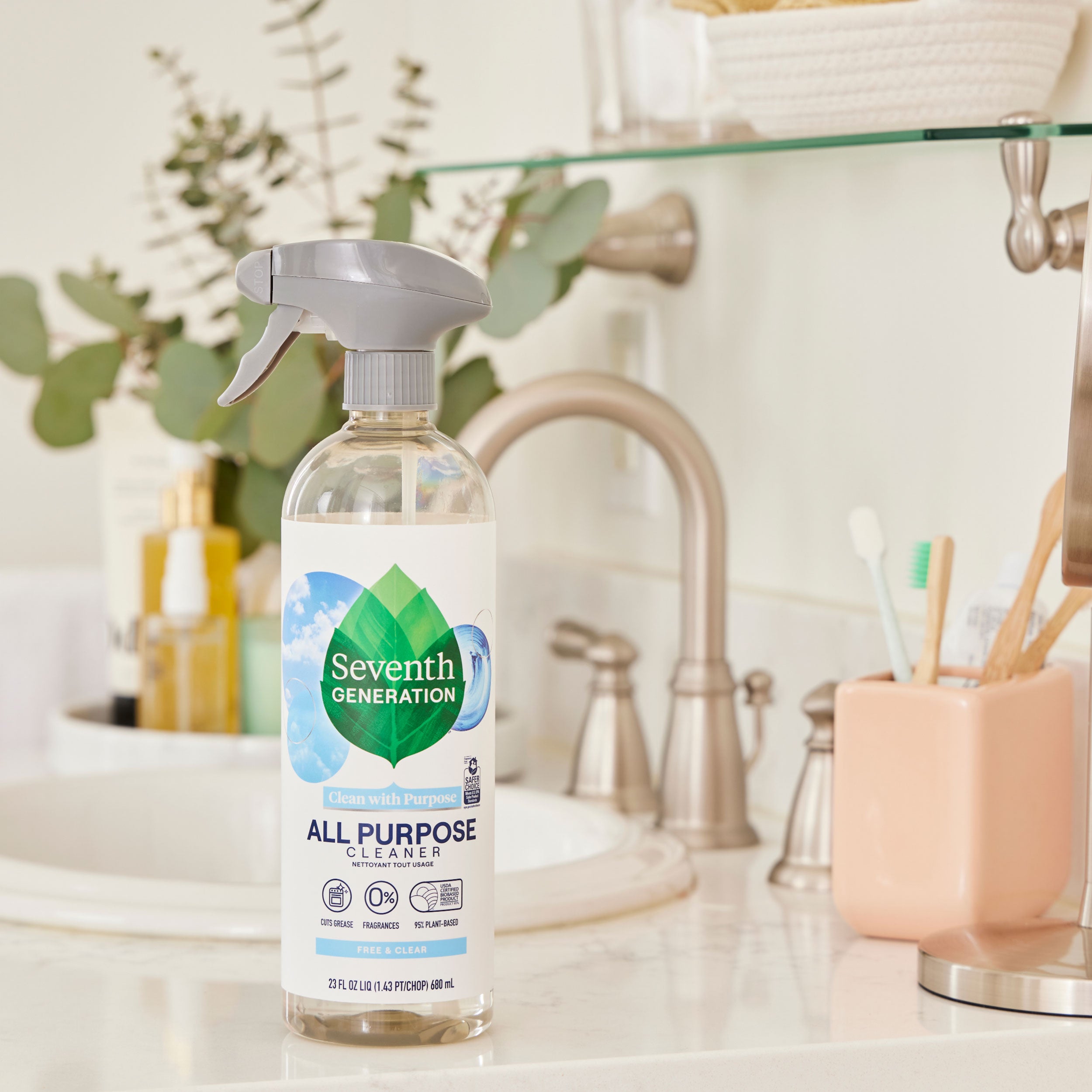 All Purpose Cleaner - Free & Clear for Everyday Surface Cleaning