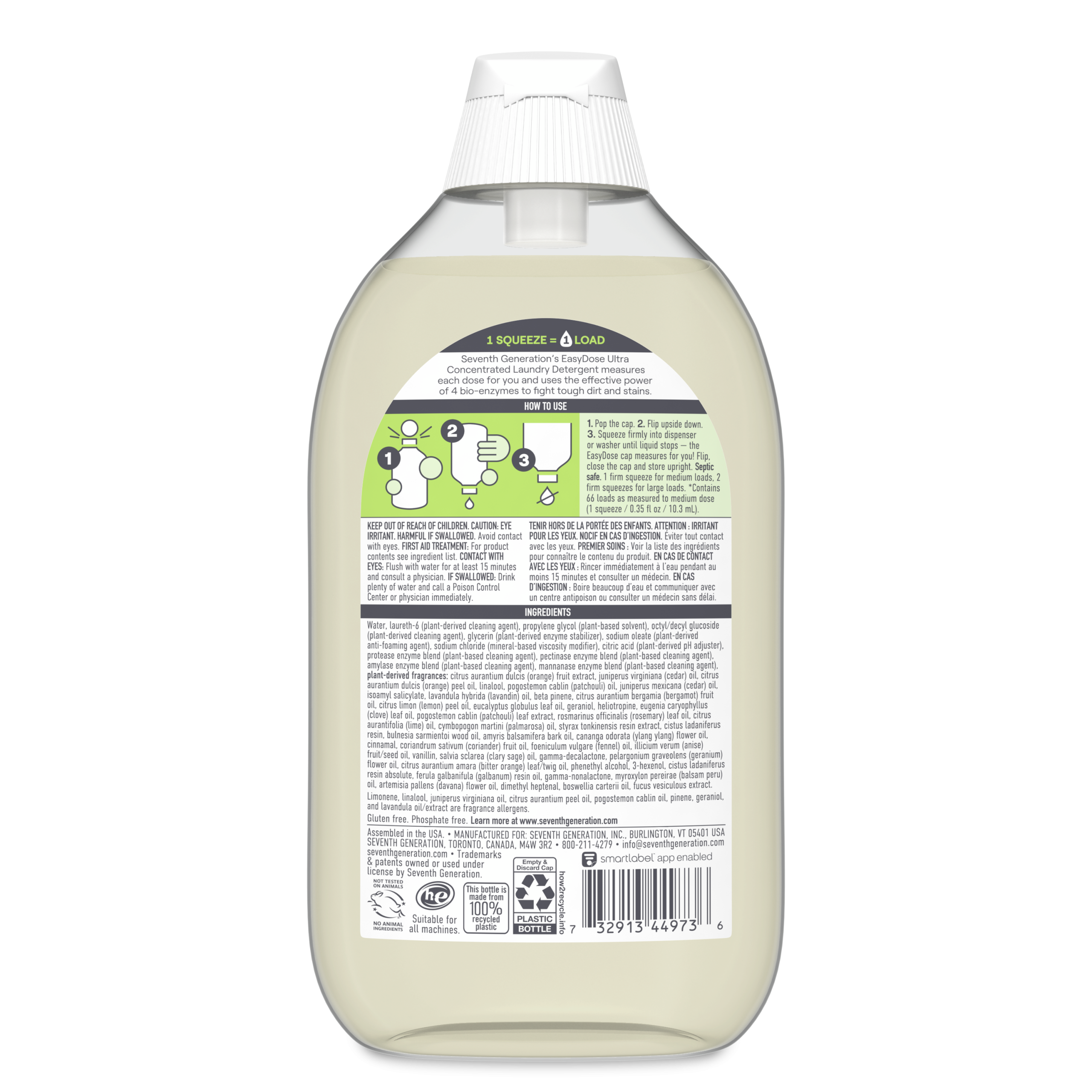 EasyDose™ Power+™ Ultra Concentrated Laundry Detergent - Clean Scent for Fresh Laundry Care