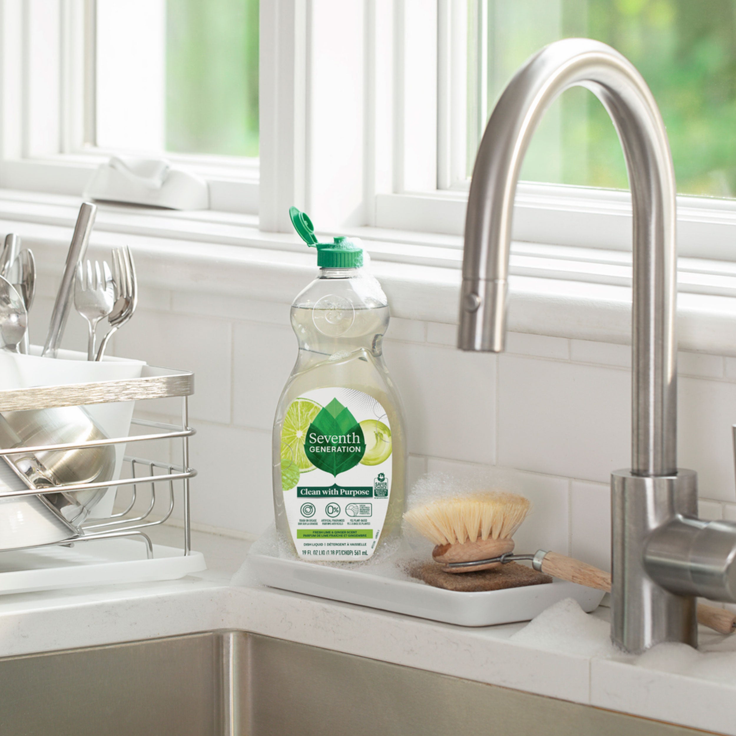 Dish Soap - Fresh Lime & Ginger for Cleaner Dishes