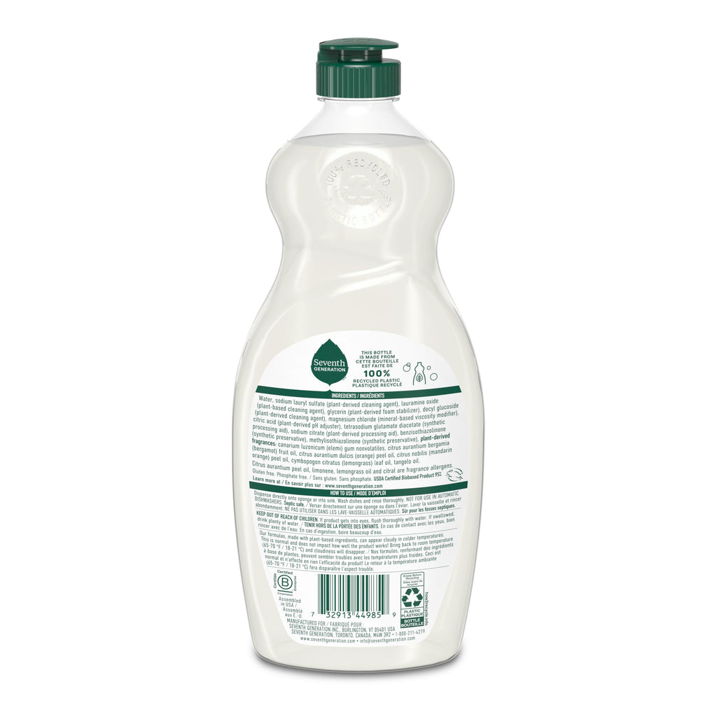 Dish Soap - Clementine Zest & Lemongrass for Cleaner Dishes