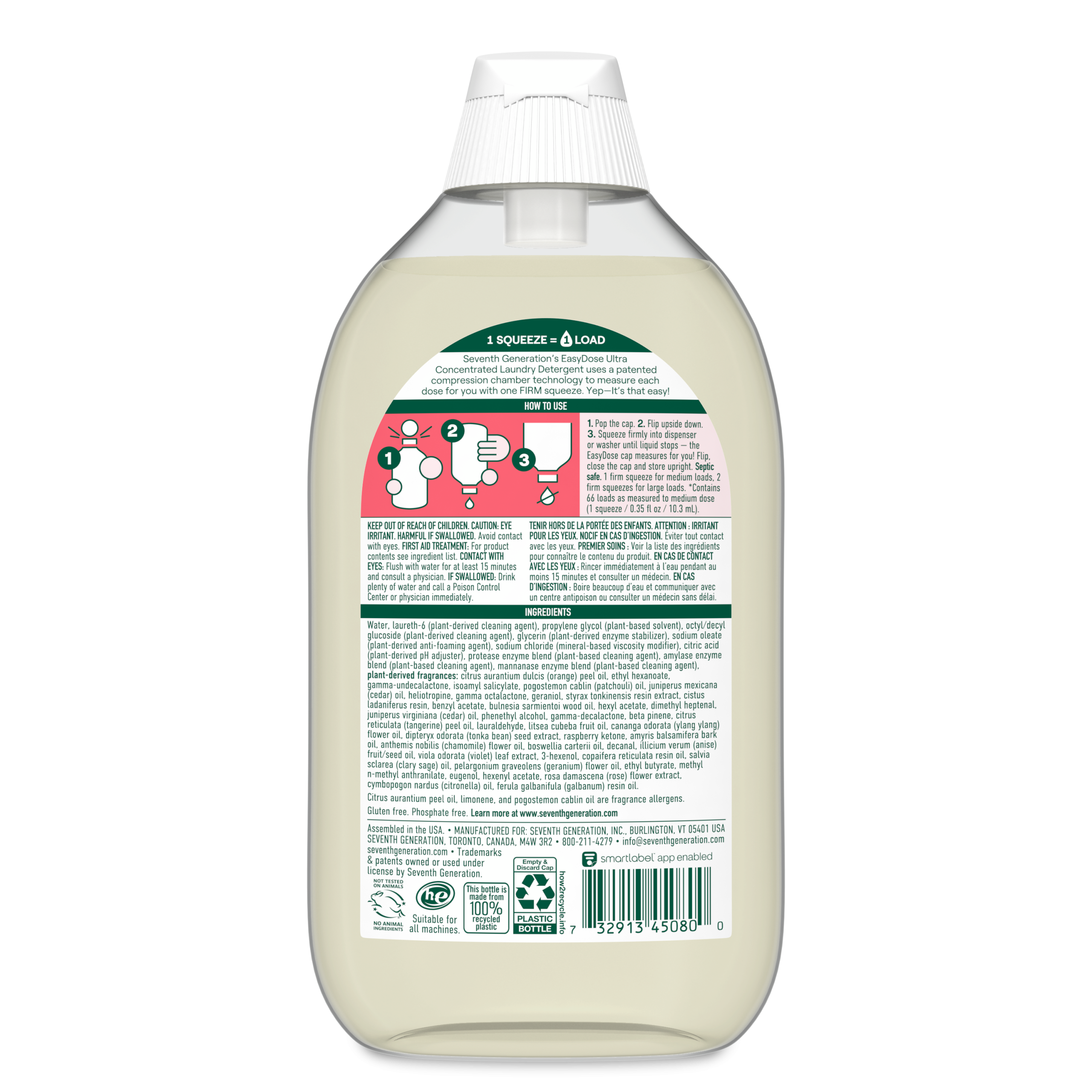 EasyDose™ Ultra Concentrated Laundry Detergent - Mango & Mandarin for Fresh Laundry Care