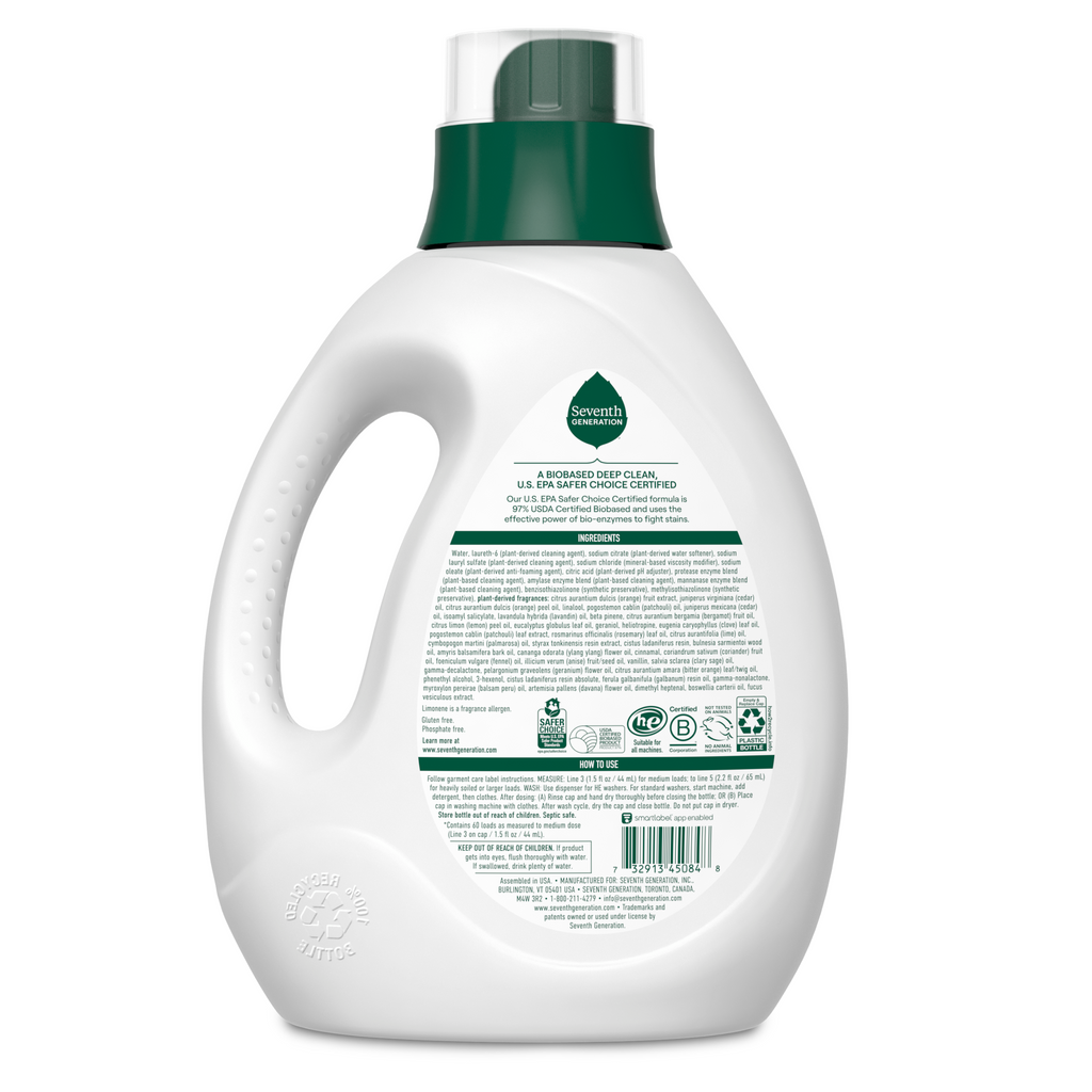 Liquid Laundry Detergent - Sage & Cedar for Fresh Laundry Care