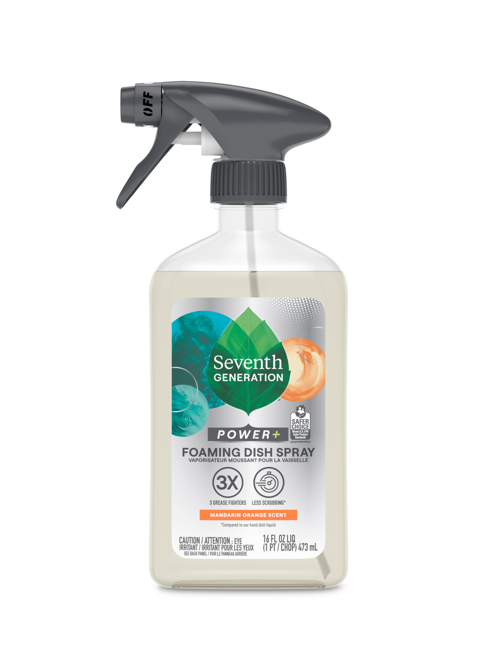 Foaming Dish Spray - Mandarin Orange for Cleaner Dishes