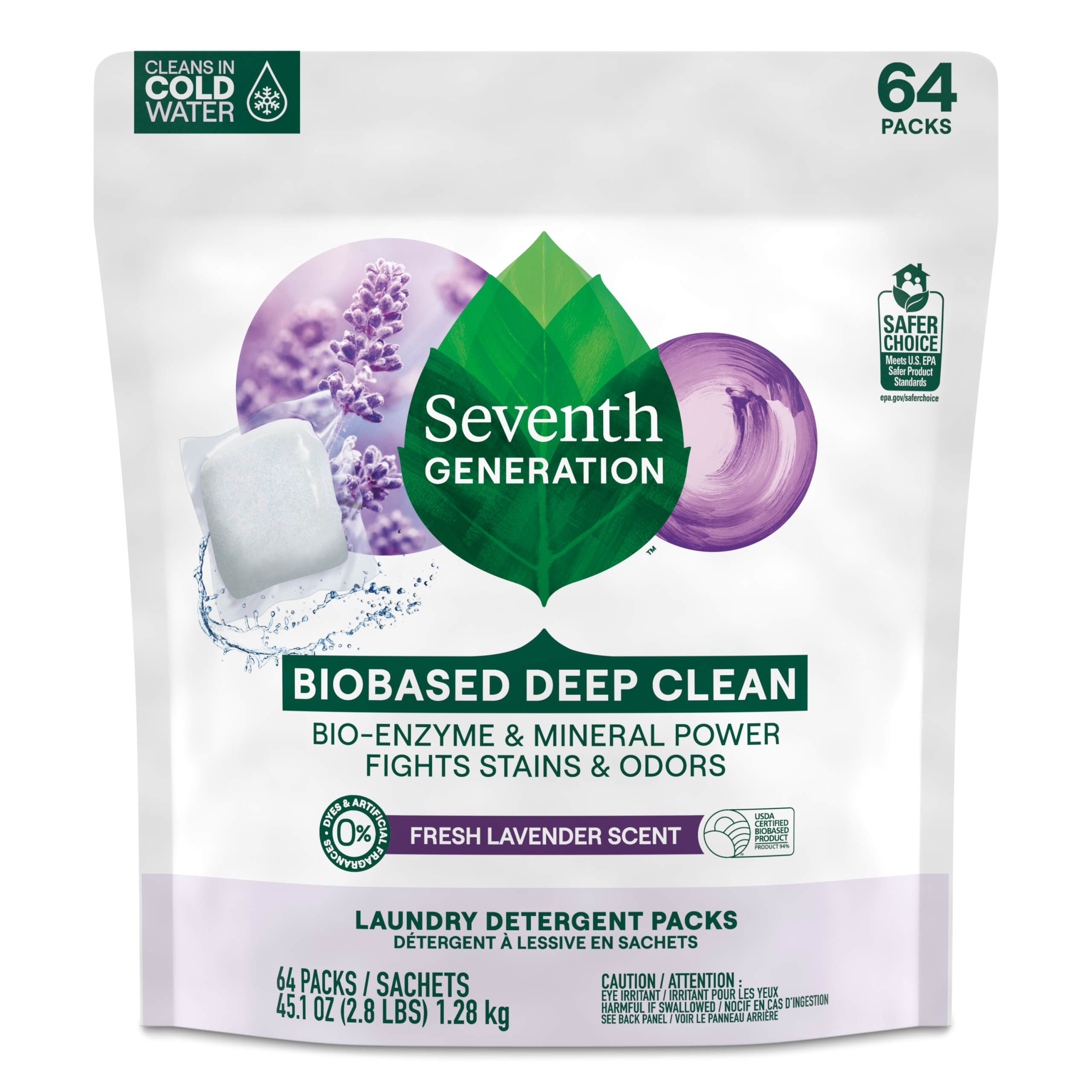 Laundry Detergent Packs - Fresh Lavender for Fresh Laundry Care