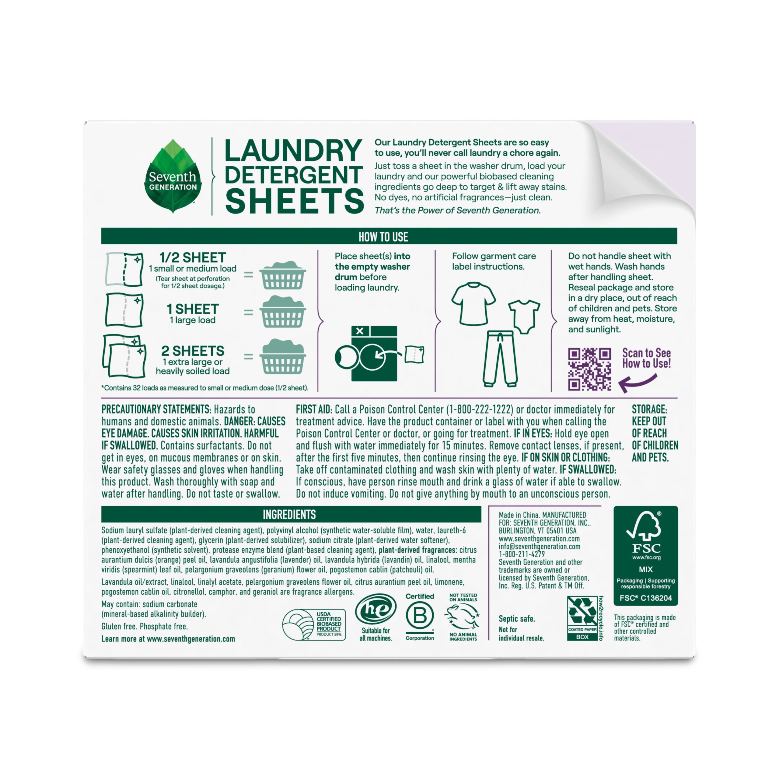 Laundry Detergent Sheets - Fresh Lavender for Fresh Laundry Care