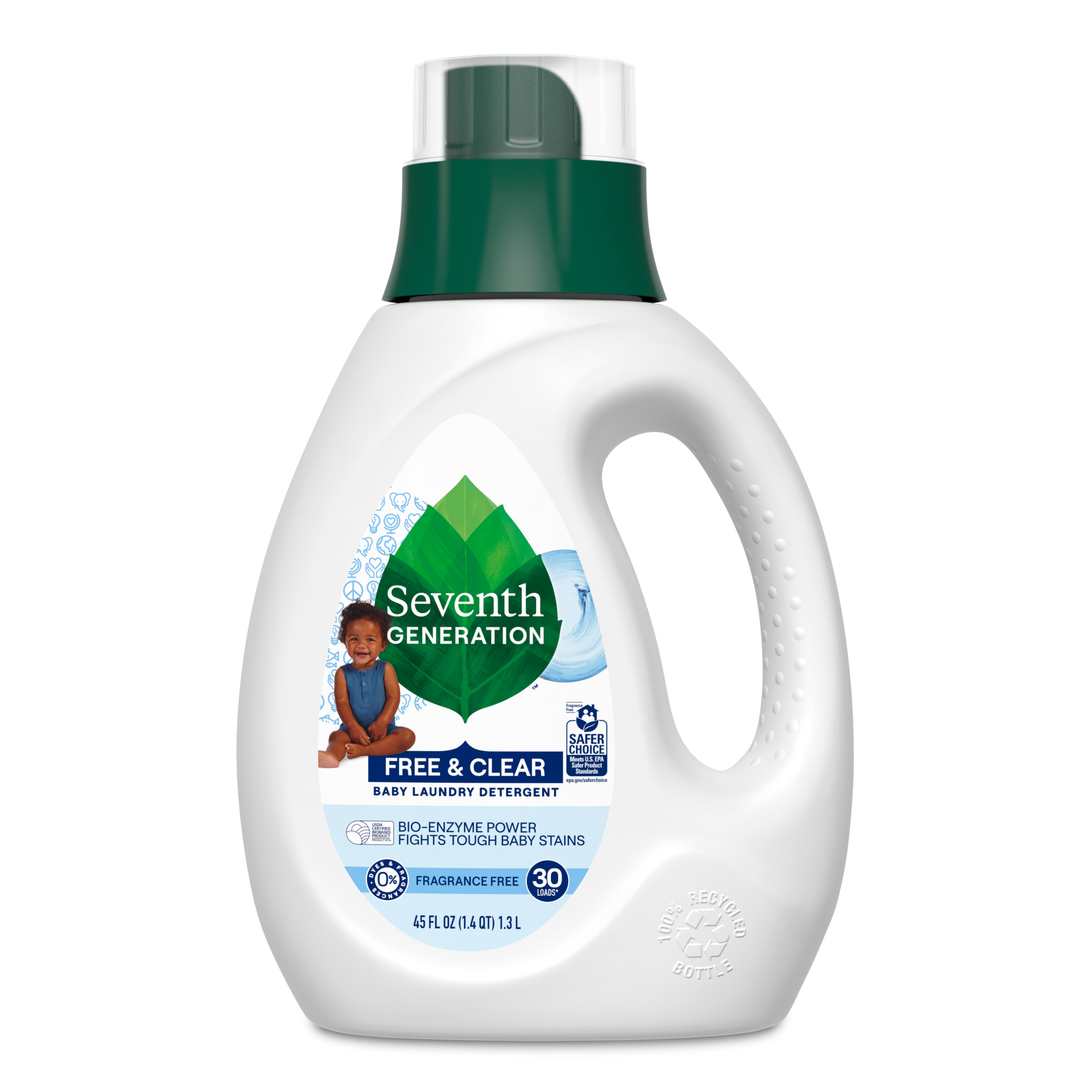 Free & Clear Baby Laundry Detergent - Fragrance Free for Fresh Laundry Care