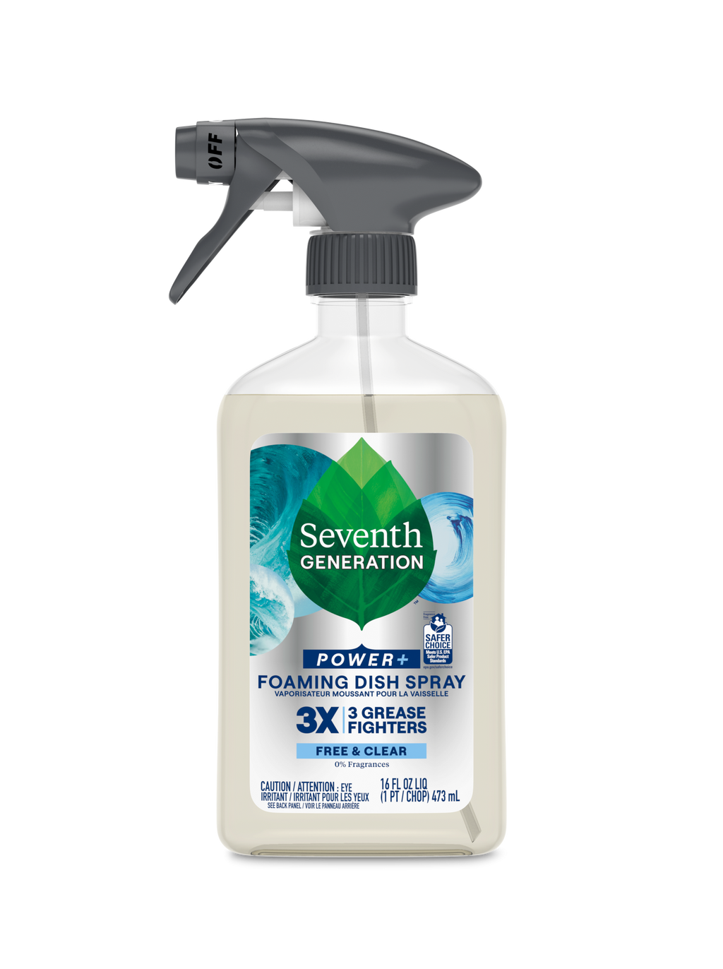 Foaming Dish Spray - Free & Clear for Cleaner Dishes