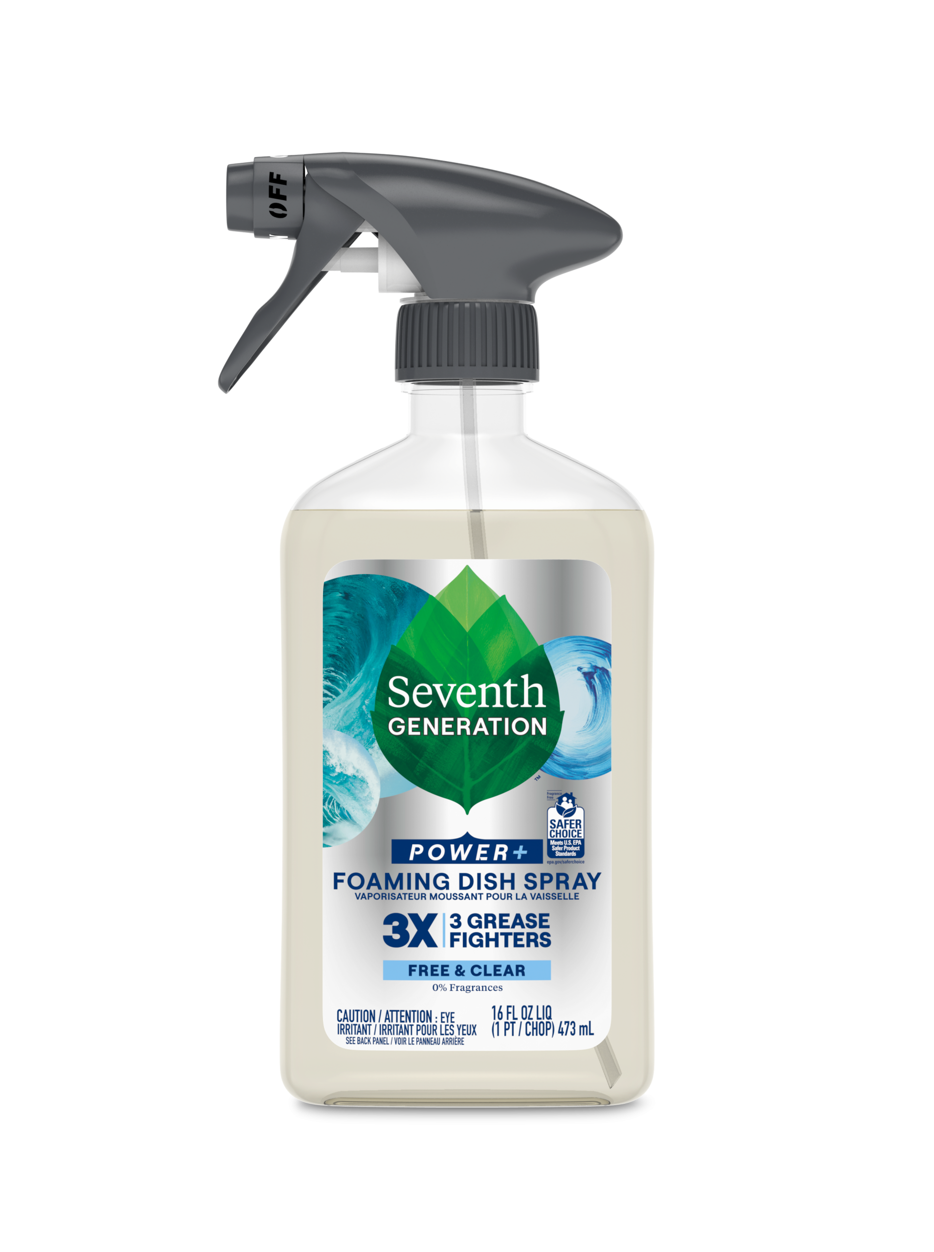 Foaming Dish Spray - Free & Clear for Cleaner Dishes