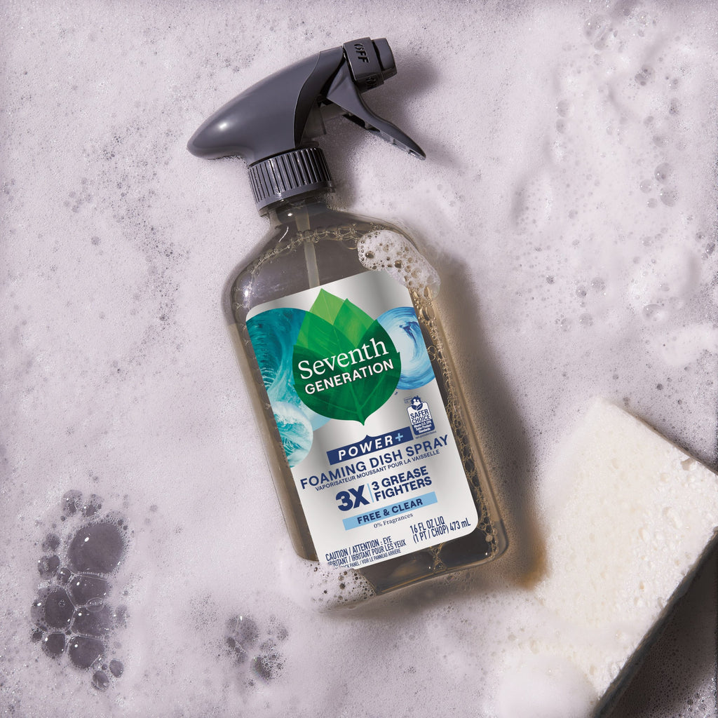 Foaming Dish Spray - Free & Clear for Cleaner Dishes