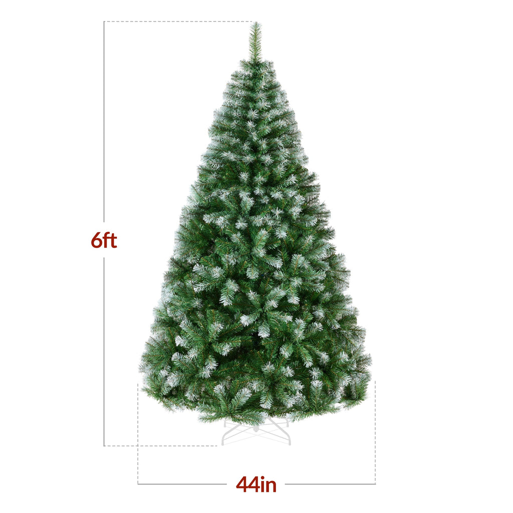 Artificial Frosted Pine Christmas Tree Unlit Pine Design w/Easy Assembly