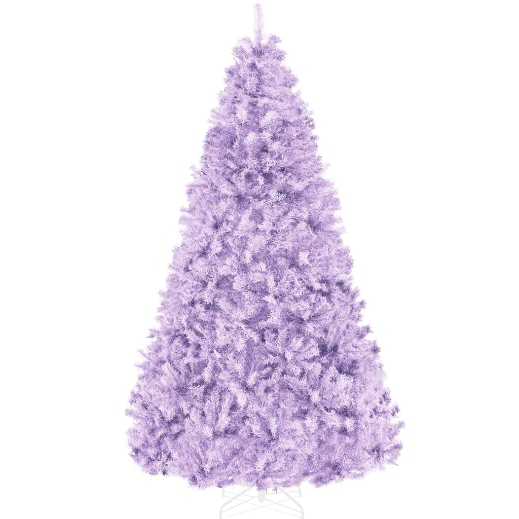 Artificial Lavender Christmas Tree Unlit Pine Design w/Easy Assembly