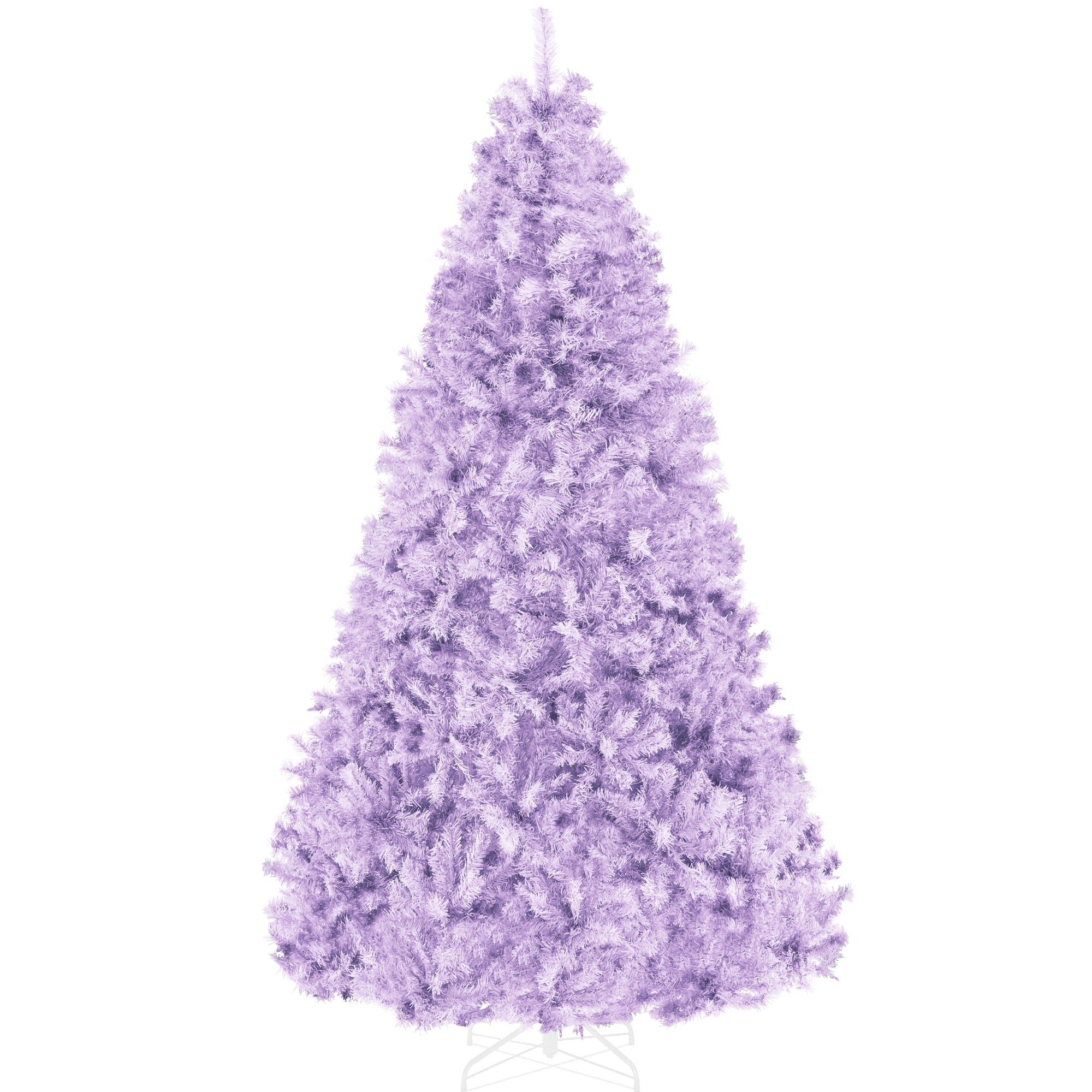 Artificial Lavender Christmas Tree Unlit Pine Design w/Easy Assembly