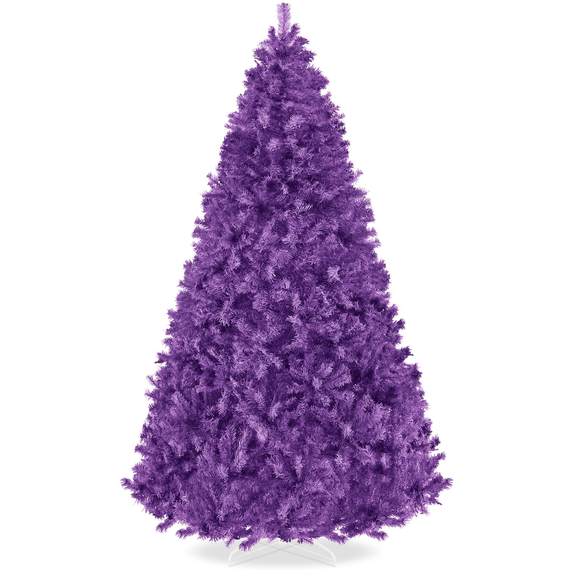 Artificial Purple Christmas Tree Unlit Pine Design w/Easy Assembly