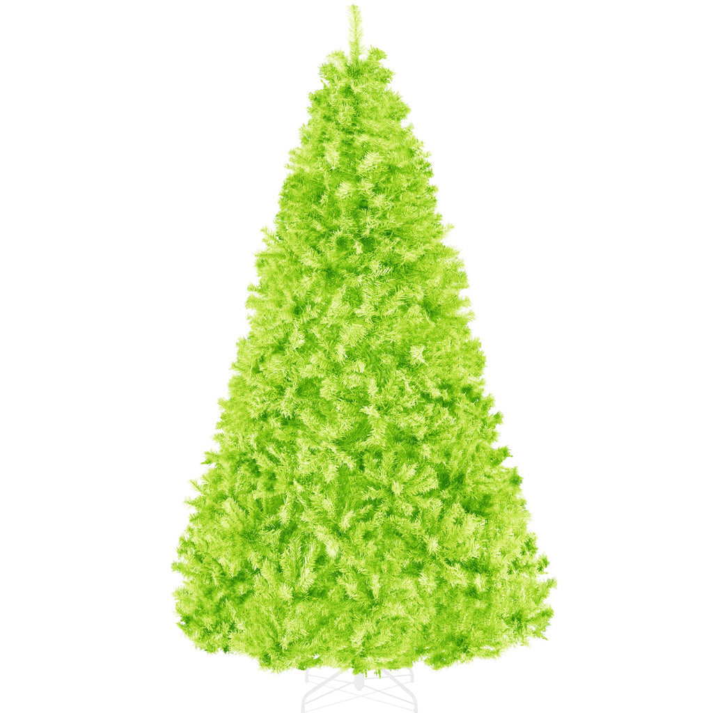 Artificial Lime Green Christmas Tree Unlit Pine Design w/Easy Assembly