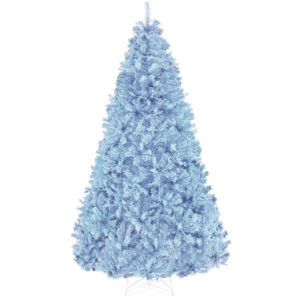 Artificial Baby Blue Christmas Tree Unlit Pine Design w/Easy Assembly