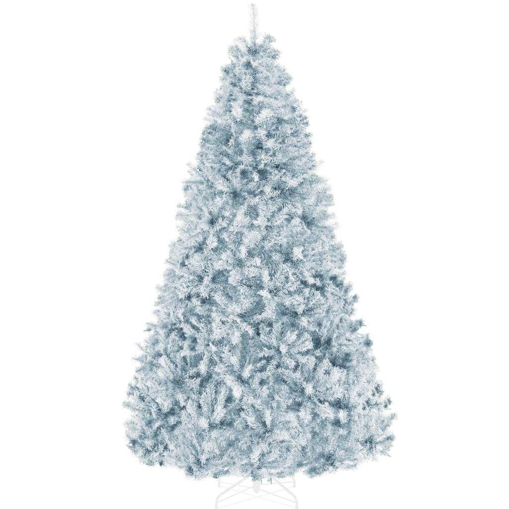 Artificial Ice Blue Christmas Tree Unlit Pine Design w/Easy Assembly