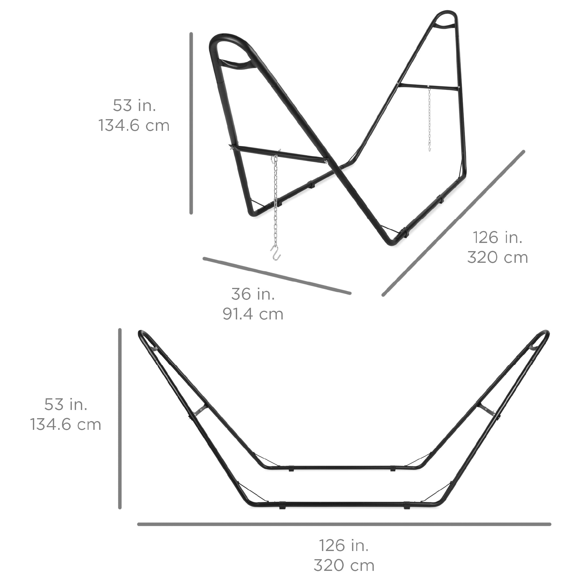 Adjustable Hammock Stand for Hammocks 9 to 14ft