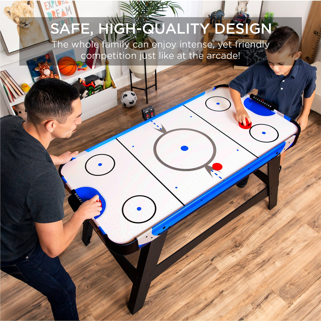 Air Hockey Table w/ 2 Pucks 2 Paddles LED Score Board - 58in