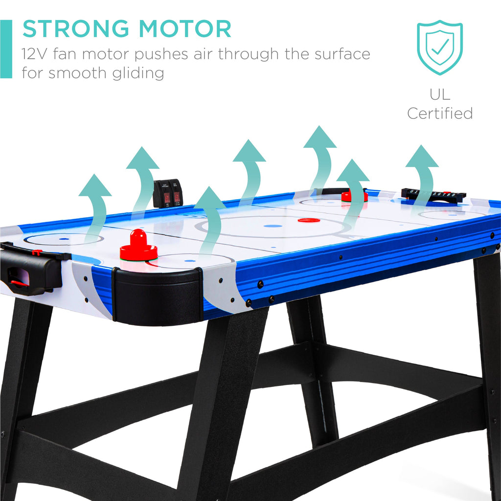 Air Hockey Table w/ 2 Pucks 2 Paddles LED Score Board - 58in