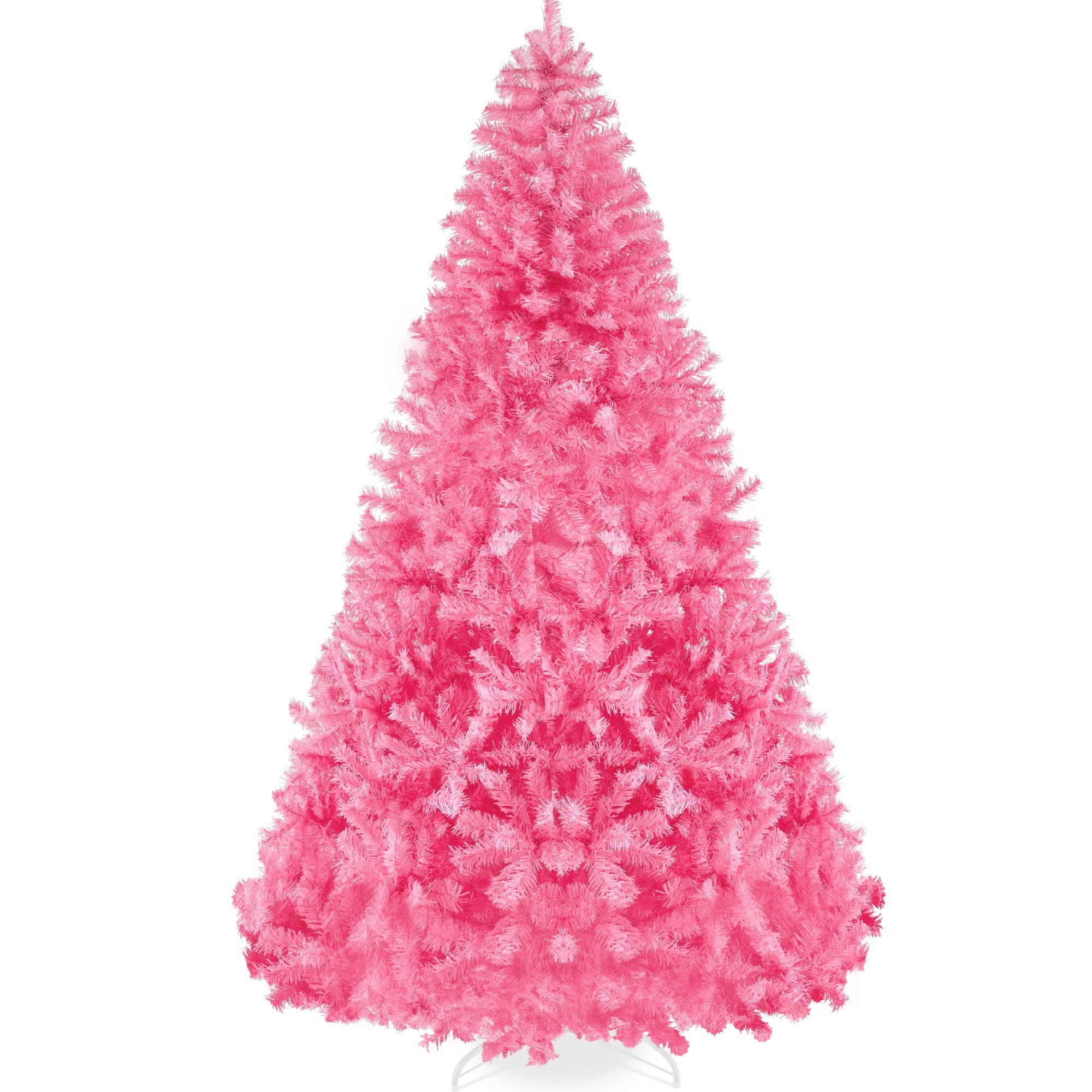 Artificial Pink Christmas Tree Unlit Pine Design w/Easy Assembly