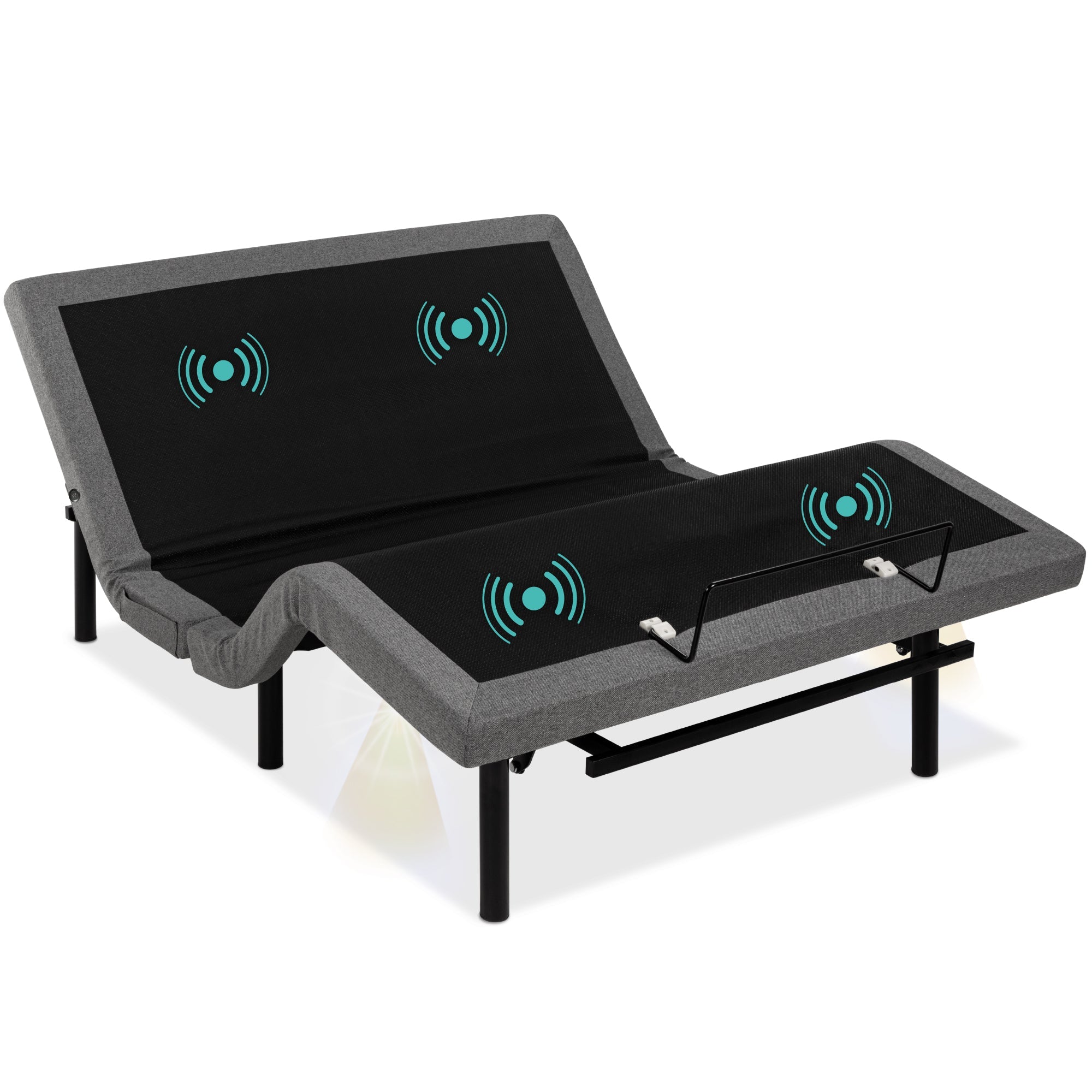 Adjustable Bed Base with Massage Remote USB Ports