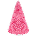 Artificial Pink Christmas Tree Unlit Pine Design w/Easy Assembly