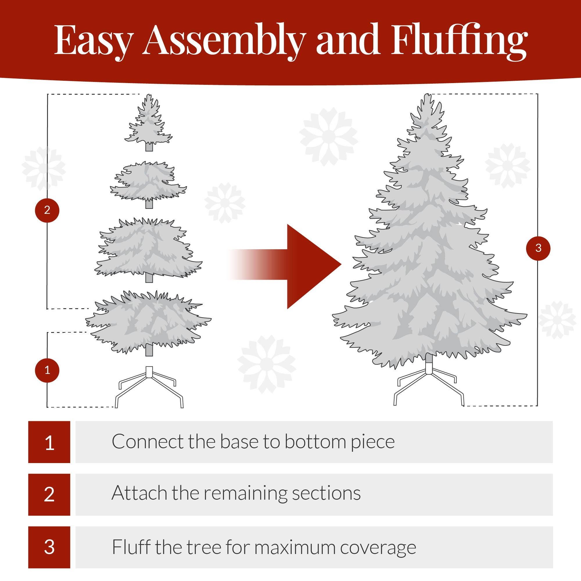 Artificial Pink Christmas Tree Unlit Pine Design w/Easy Assembly