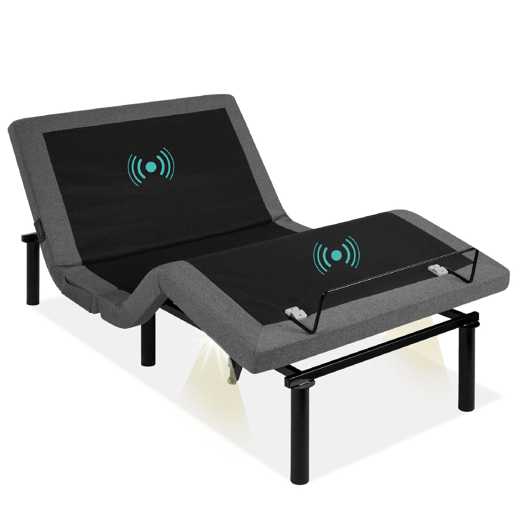 Adjustable Bed Base with Massage Remote USB Ports