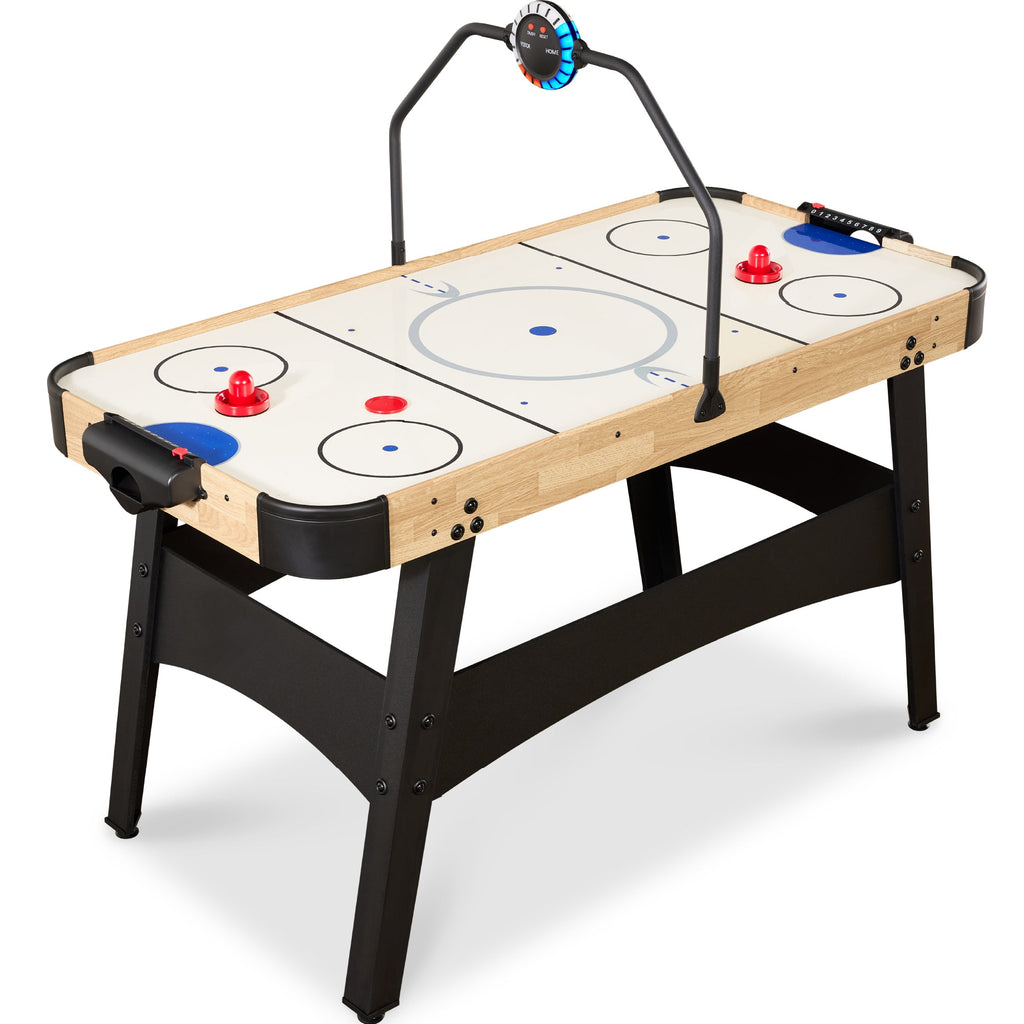 Air Hockey Game Table w/ LED Lights Scoreboard Powerful Motor - 54in