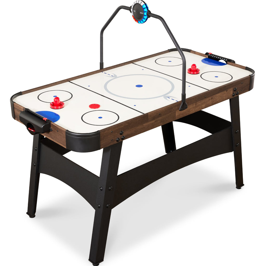 Air Hockey Game Table w/ LED Lights Scoreboard Powerful Motor - 54in