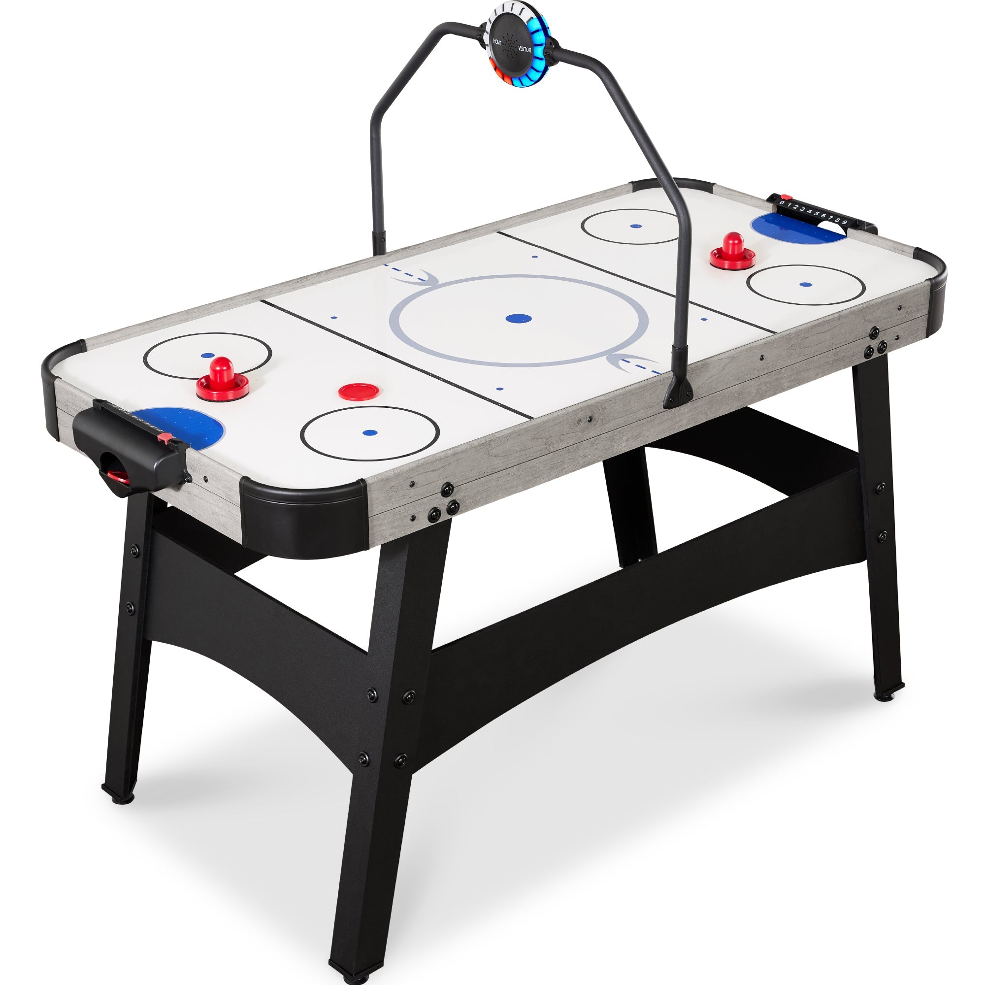Air Hockey Game Table w/ LED Lights Scoreboard Powerful Motor - 54in